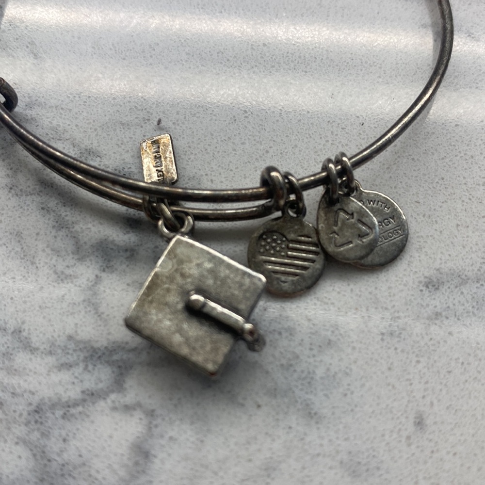 Silver Alex and Ani Graduation Bracelet - Picture 4 of 5